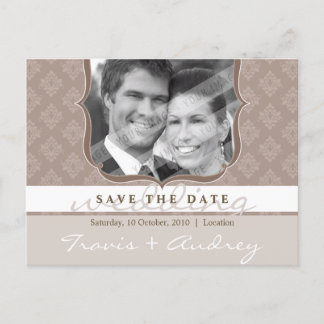 Carte Postale Faire-part PHOTO SAVE THE DATE :: cadre photo élégance 4