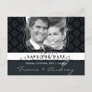 Carte Postale Faire-part PHOTO SAVE THE DATE :: pictureframe élégance 8