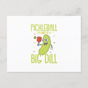 Carte Postale Faire-part Pickleball C'est un peu une grosse affaire Cadeau