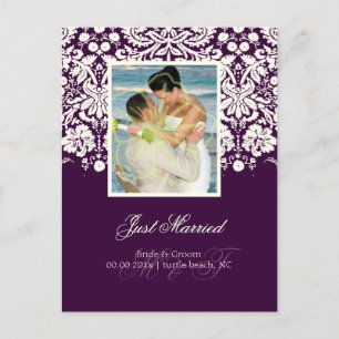 Carte Postale Faire-part PixDezines Desiree Damask/Photo/DO-IT-YOURSELF col