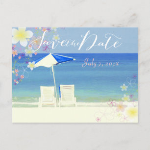 Carte Postale Faire-part PixDezines/enregistrer la date/hula dream/beach