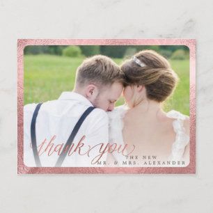 Carte Postale Faire-part PixDezines Mariage Remerciement/Écriture Amusante