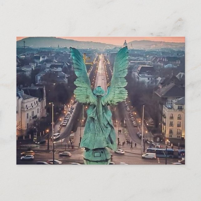 Carte Postale Faire-part Place des Héros   (Devant)