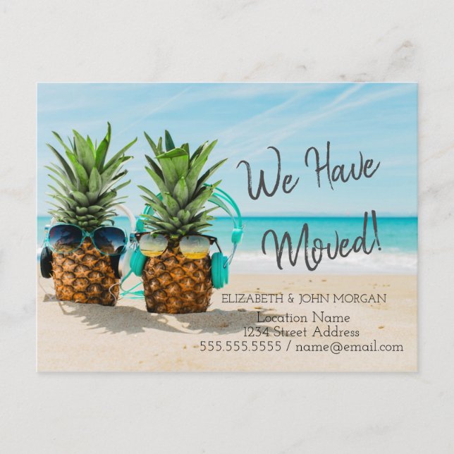 Carte Postale Faire-part Plage de l'avancée des ananas (Devant)