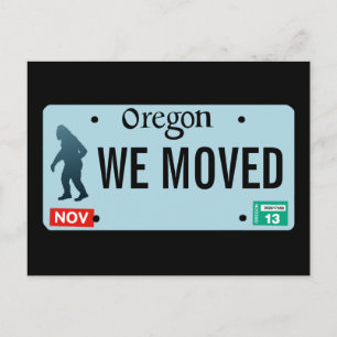 Carte Postale Faire-part Plaque de licence Oregon Sasquatch