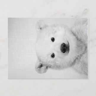 Carte Postale Faire-part Polar-bear, Polar-bear Canvas Gift for Her 