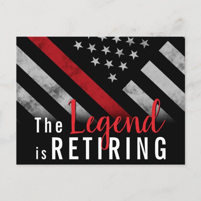 Carte Postale Faire-part Pompiers Pompiers Retraite (Devant)