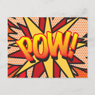 Carte Postale Faire-part Pop Art POW