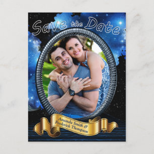 Carte Postale Faire-part Portail de la Galaxie Enregistrer la date