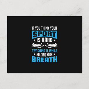 Carte Postale Faire-part Proud Swimming Lover