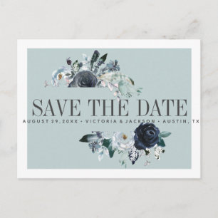 Carte Postale Faire-part Quelque chose de bleu MARIAGE DE BOho ENREGISTRE