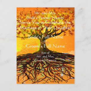 Carte Postale Faire-part Racines de l'amour