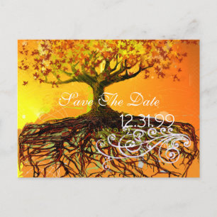 Carte Postale Faire-part Racines Sauvegarder La Date