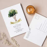 Carte Postale Faire-part Rassemblement annuel de la Réunion familiale<br><div class="desc">Doté d'un aquarelle, ce joli modèle minimaliste pour la réunion de famille sauvegarde la carte de date est facile à customiser et prêt à ajouter vos détails annuels pour la réunion de cette année. Vous pouvez cliquer sur le bouton "Personnaliser" pour modifier et modifier la couleur de l'arrière - plan...</div>