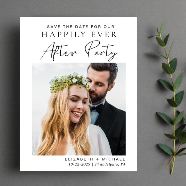 Carte Postale Faire-part Réception De Mariage Enregistrer La Date (Créateur téléchargé)