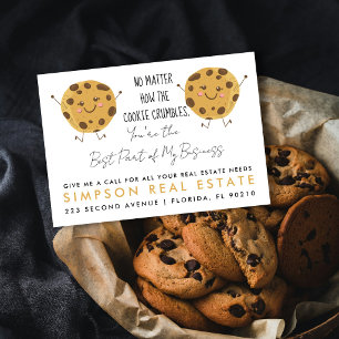 Carte Postale Faire-part Référence de cookies immobiliers pour clients Agen