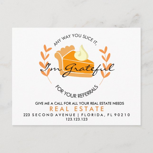 Carte Postale Faire-part référentiels de secteurs immobiliers (Devant)