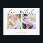 Carte Postale Faire-part Remerciements de mariage par PixDezines / Calligra<br><div class="desc">Cartes de remerciement de mariage PixDezines avec une écriture calligraphique chic et moderne. Personnalisez avec votre propre événement, douche de mariée, douche de bébé, etc. Copyright © 2008-2017 PixDezines.com™ et PixDezines™ sur zazzle.com. Tous droits réservés. Autres couleurs disponibles sur www.zazzle.com/wedding_by_design* Écriture manuscrite moderne en faux foil pour les cartes de...</div>