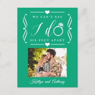 Carte Postale Faire-part Remise du Mariage de Six Pieds Horaire Changement
