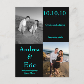 Carte Postale Faire-part Réservez les Dates