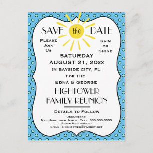 Carte Postale Faire-part Réunion de pluie ou d'éclat, fête ou événement Enr