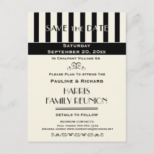 Carte Postale Faire-part Réunion familiale, fête, événement tripé Enregistr