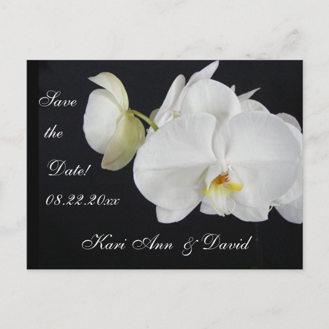 Carte Postale Faire-part Rêve d'Orchidée (Devant)