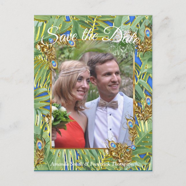 Carte Postale Faire-part Rêves du temple royal du paon doré (Devant)