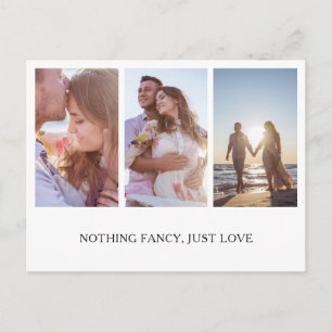 Carte Postale Faire-part Rien De Fancy Just Love Photo Collage Elopement