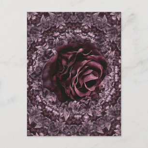 Carte Postale Faire-part Rose Mandala