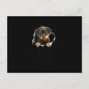 Carte Postale Faire-part Rottweiler Puppy Si Je Peux Vous Donner Un Gif Drô