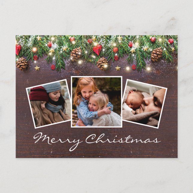 Carte Postale Faire-part Russe Noël hiver vacances 4 Photo (Devant)