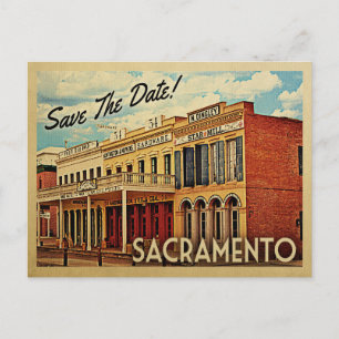 Carte Postale Faire-part Sacramento Save The Date Californie