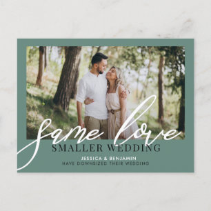 Carte Postale Faire-part Same Love Smaller Wedding Mise à jour de mariage
