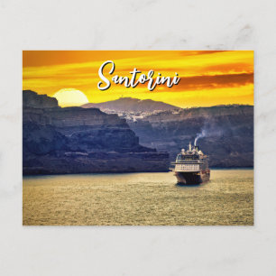 Carte Postale Faire-part Santorin
