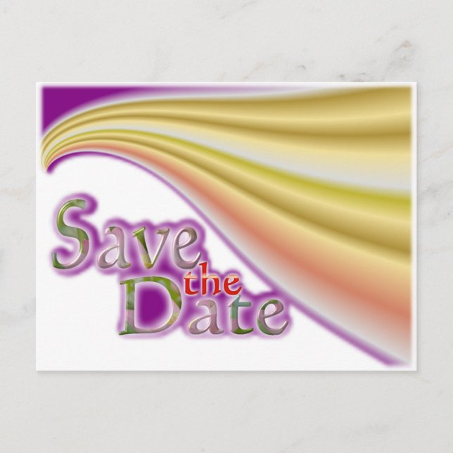 Carte Postale Faire-part Sauvegarder la date (Devant)