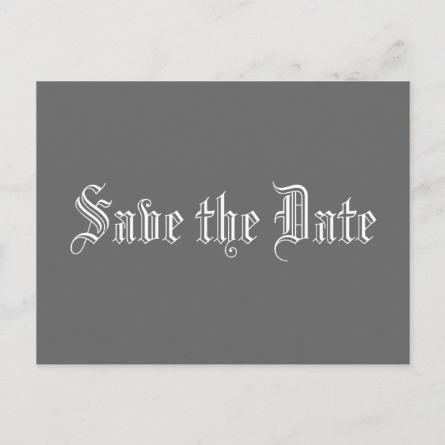 Carte Postale Faire-part Sauvegarder la date (Devant)