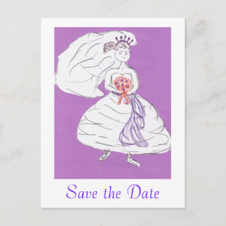 Carte Postale Faire-part Sauvegarder la Date