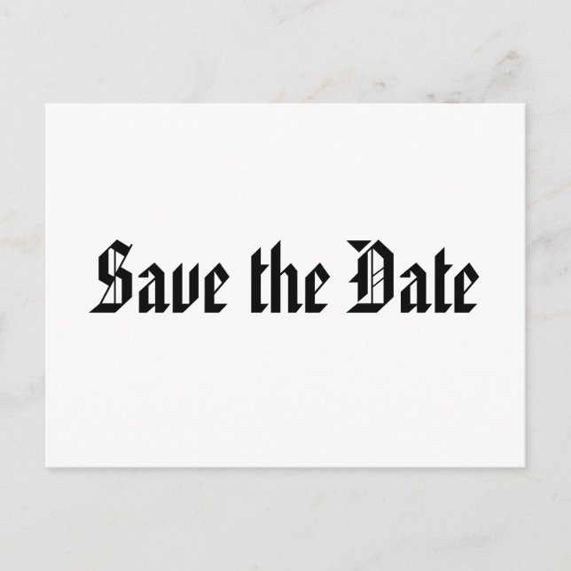 Carte Postale Faire-part Sauvegarder la date (Devant)