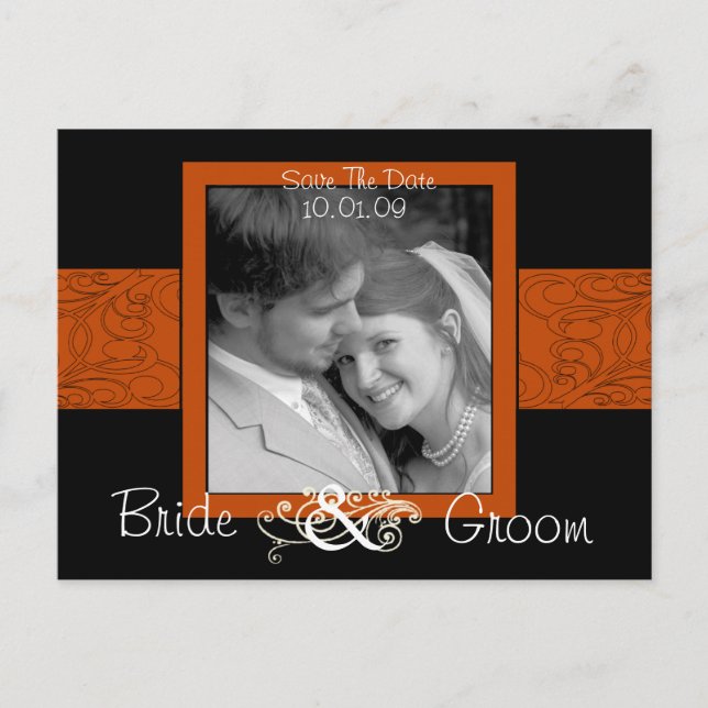 Carte Postale Faire-part Sauvegarder la date avec votre photo (Devant)