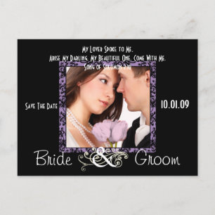 Carte Postale Faire-part Sauvegarder la date avec votre photo