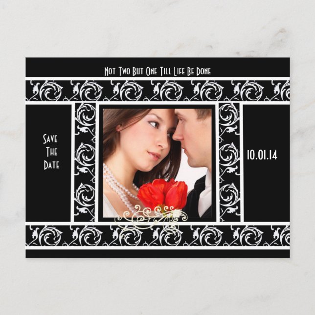 Carte Postale Faire-part Sauvegarder la date avec votre photo (Devant)