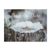 Sauvegarder la date--Mariage d'hiver