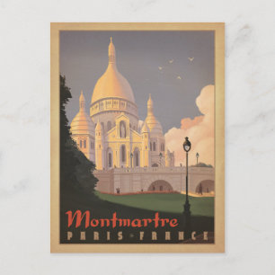 Carte Postale Faire-part Sauvegarder la date   Montmartre - Paris, France