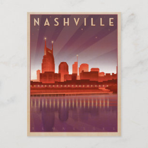 Carte Postale Faire-part Sauvegarder la date Nashville, TN - Ciel nocturn