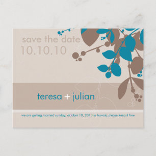 Carte Postale Faire-part Sauvegarder la date :: native 10