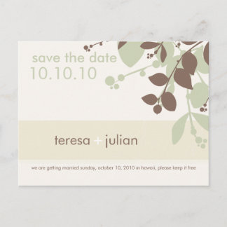 Carte Postale Faire-part Sauvegarder la date :: native 5