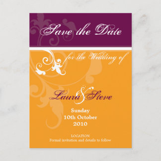 Carte Postale Faire-part Sauvegarder la date :: verve 2