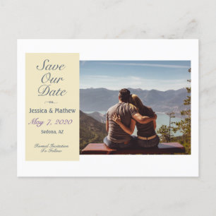 Carte Postale Faire-part Sauvegarder Notre Date