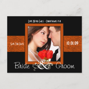 Carte Postale Faire-part Sauvegardez la date avec votre photo